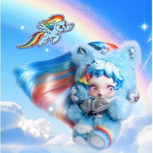 Confirmed Box – Skullpanda × My Little Pony Rainbow Dash Plush Doll Pendant: